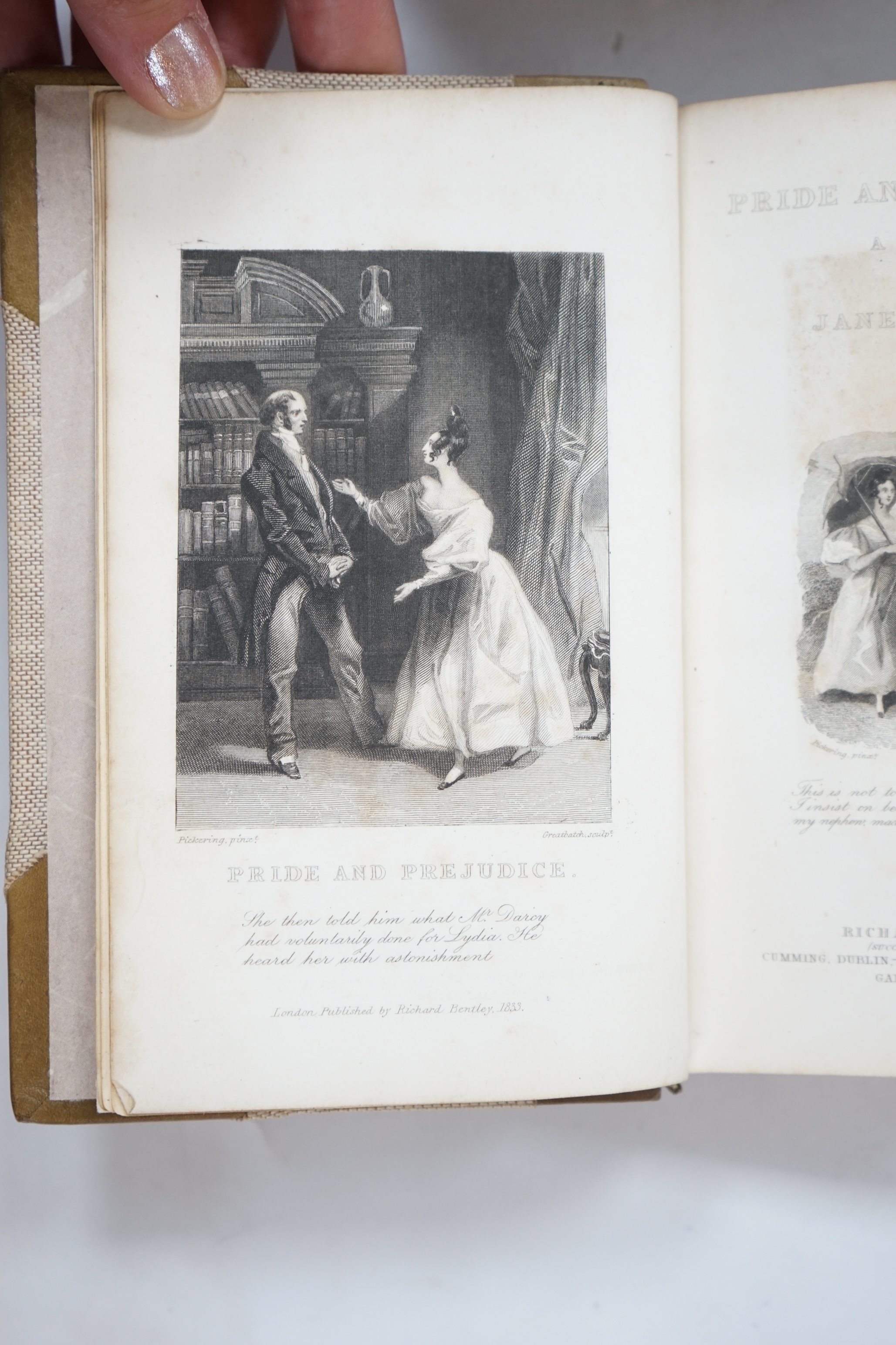 Austen, Jen - Bentley's Standard Novels, 5 vols. 1st Editions (their first English re-issue since 1818), comprising - Sense and Sensibility, Emma, Mansfield Park, Northanger Abbey / Persuasion, Pride & Prejudice. each wi